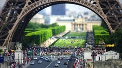 Paris buildings cityscapes tilt-shift