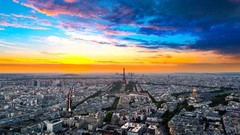 Paris clouds cityscapes
