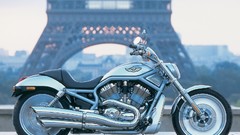 Paris Eiffel Tower motorbikes