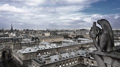 Paris France Notre Dame cityscapes