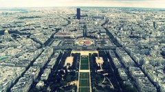 Paris France panorama cities cityscapes aerial view