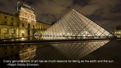Paris France Quotes Louvre museum Ralph Waldo Emerson