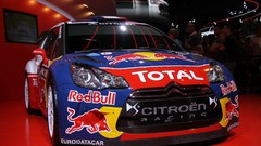 Paris Red Bull wrc Rally Car automobiles Citroen C4 WRC showroom