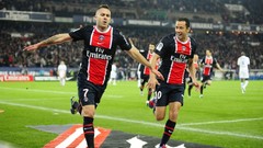 Paris soccer Pastore nene Ligue 1 Paris Saint-Germain F.C. menez