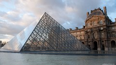 Paris travel cityscapes Louvre museum
