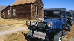 Park Dodge California state 1937 vintage cars post office bodie