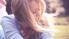 Parks blondes girls in nature