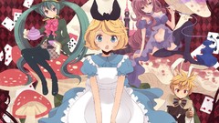 Parody Alice in Wonderland hatsune miku vocaloid megurine luka 