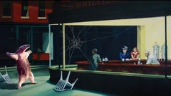 Parody artwork Nighthawks At