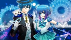 Parody blue eyes vocaloid sailor moon cosplay Kaito (Vocaloid)