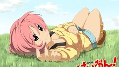 Parody pink hair long hair anime girls brown eyes sharon