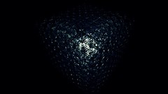 Particles glass Cube