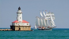 Past ships Chicago sails illinois harbours