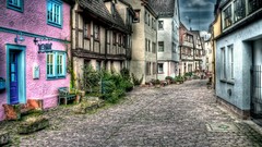 Paths buildings HDR Photography