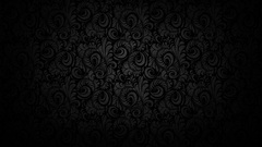 pattern black floral dark Minimalism artwork monochrome