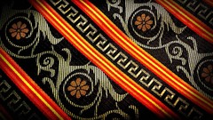 Pattern carpet close-up tie