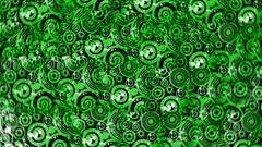 Pattern Green shapes abstract