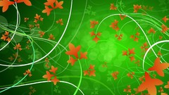 Patterns abstract orange flowers