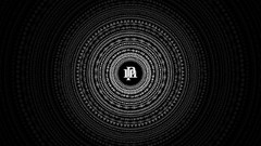 Patterns abstract Typography circles grayscale