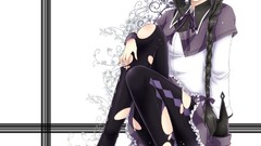 Patterns Anime glasses Manga long hair anime girls braids mahou 