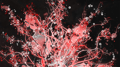 Patterns explosion red dominated