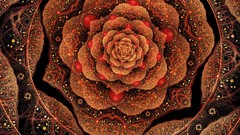 Patterns Fractals abstract roses digital art