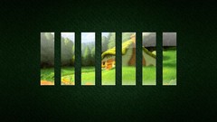 Patterns Green House green background drawings