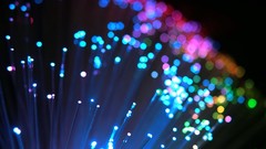 Patterns lights bokeh minimalistic optical fiber