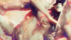 Patterns tattoos flower petals original characters