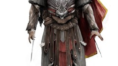 PC white background assassins creed assassins concept art 