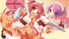 Peace anime girls waitress itou noiji