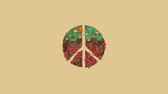 Peace minimalistic Simple Background