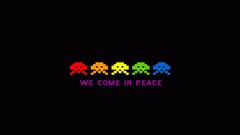 Peace video games Space Invaders retro games