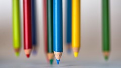 Pencils close-up colors shape