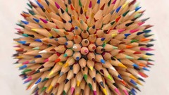 Pencils close-up points