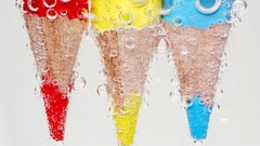 Pencils white background underwater colors still life