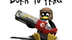 Penguins gaming Linux funny quake tux