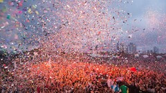 People crowds festivals orange