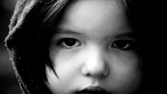 People girl face close-up baby sweet