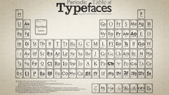 Periodic Table Typography