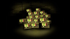 Persona series persona 4 TV television sets artwork dark