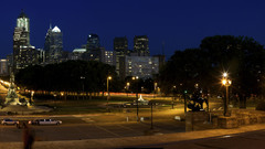 Philadelphia City night buildings