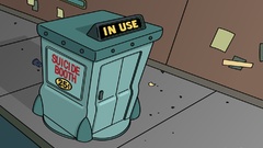 Phone booth Futurama suicide