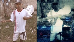 Photo manipulation bandit edited self-portrait