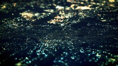 photography urban City cityscape tilt-shift night aerial view