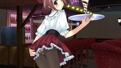 Photoshop anime girls waitress pantyhose murakami suigun 