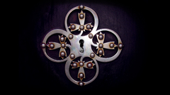 Photoshop key hole artwork