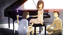 Piano anime girls anime boys original characters