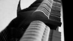 Piano grayscale monochrome