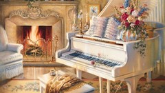 Piano paintings living room decorations